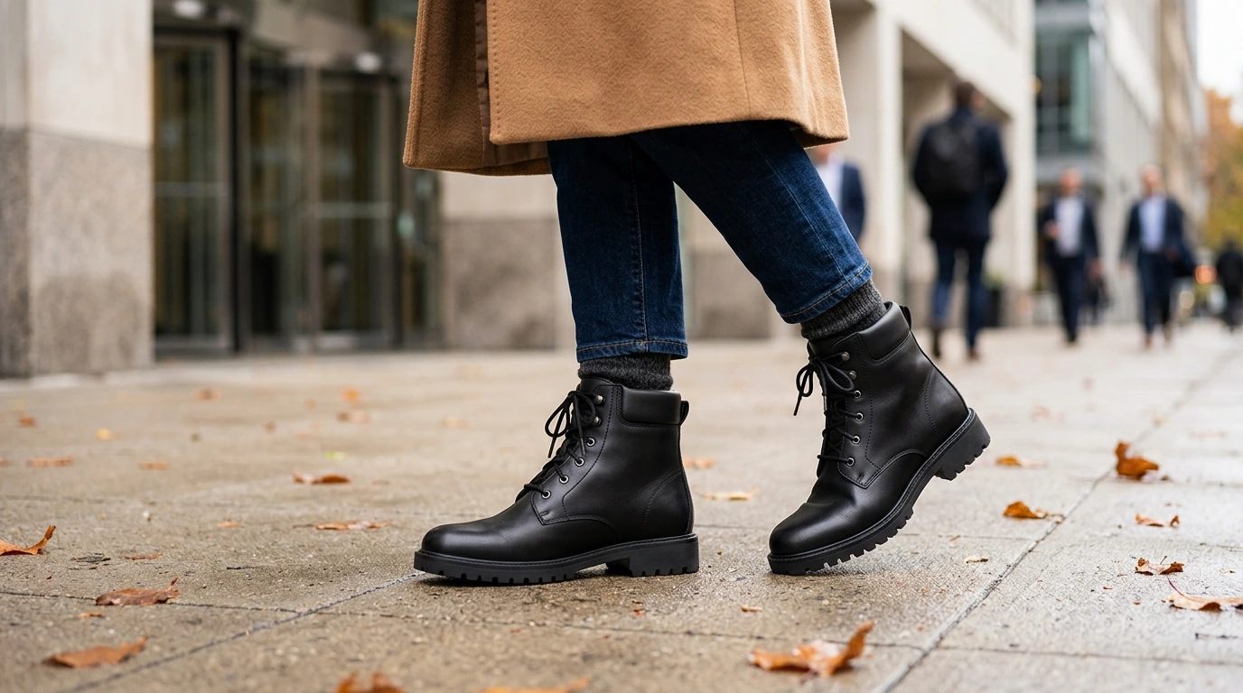 Birkenstock Women’s Black Leather Boots for All-Day Comfort
