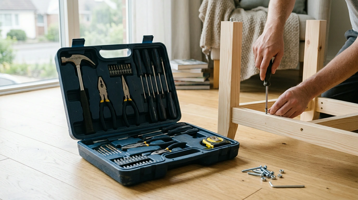 148-Piece Household Hand Tool Set with Storage Case