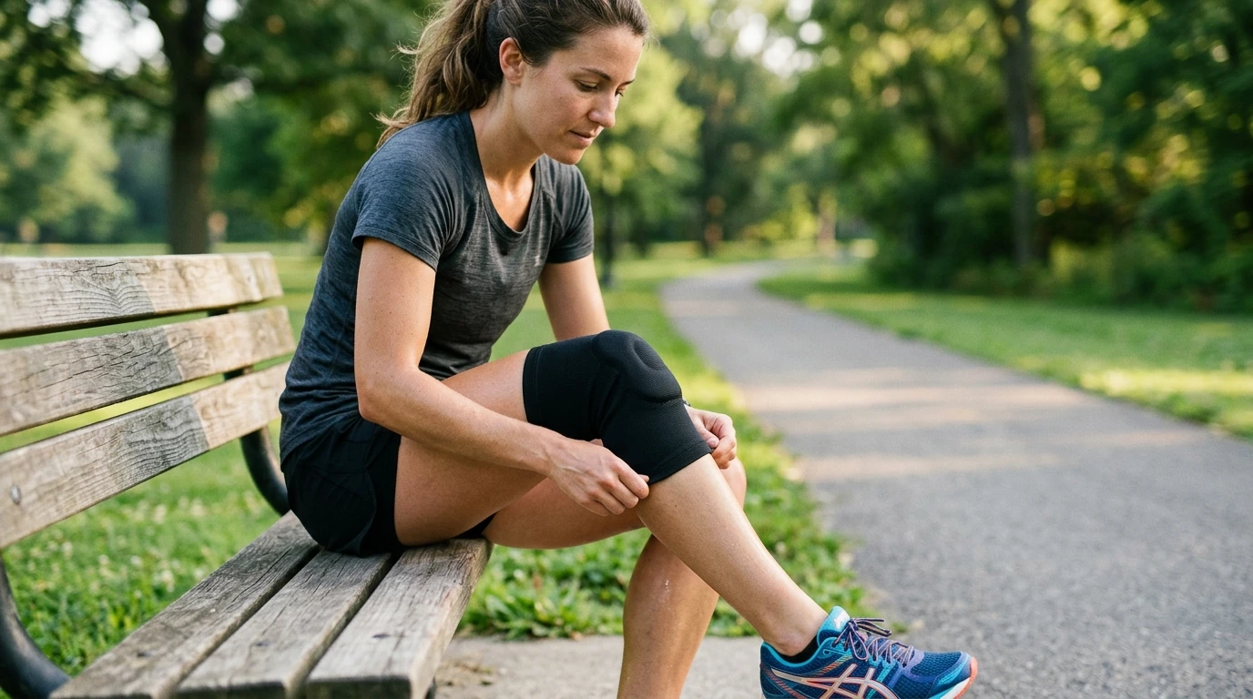 Patella Pad Compression Knee Sleeves for Runs & Recovery