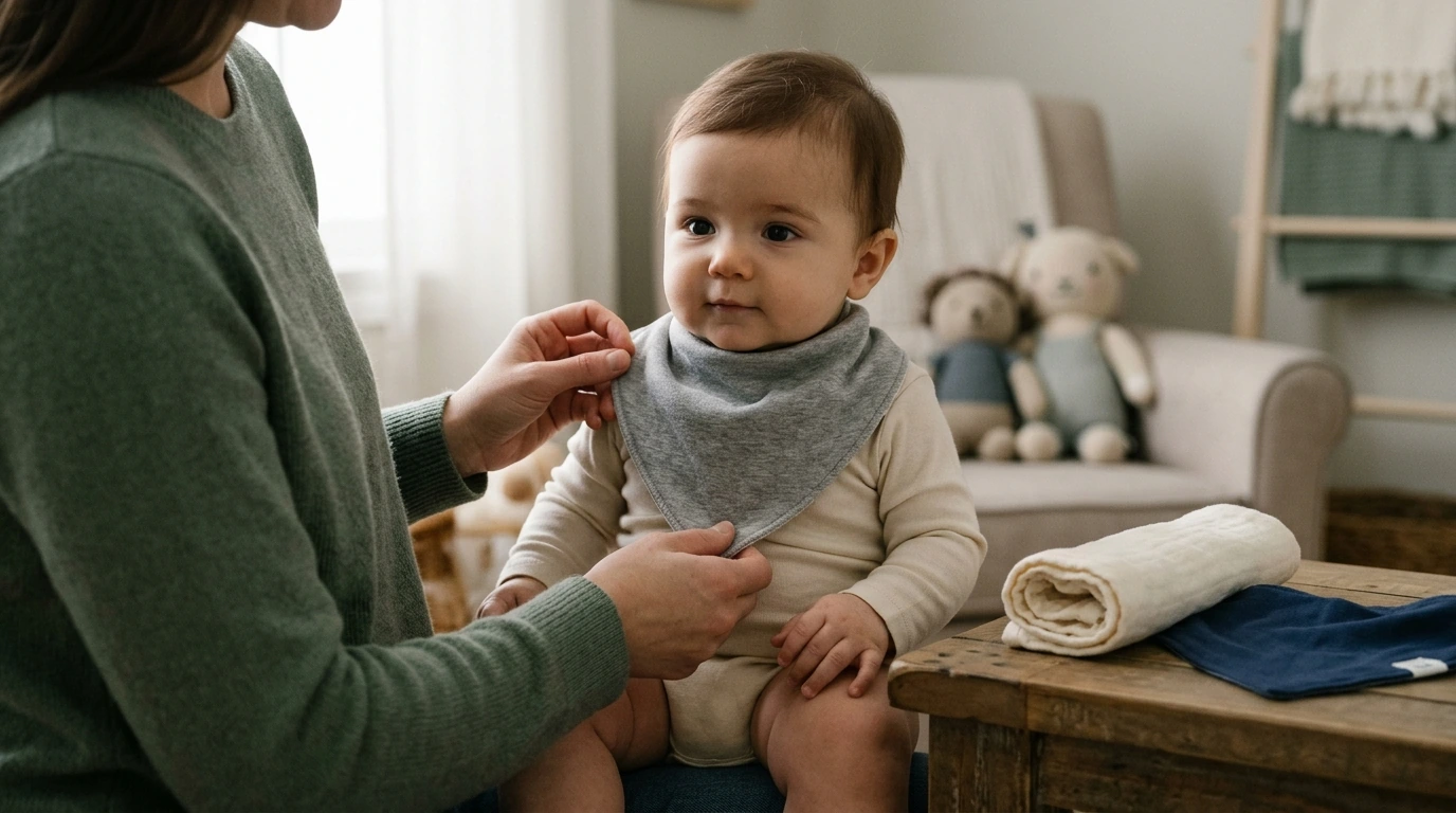 Soft Cotton Baby Bandana Bib for Drool and Dribbles