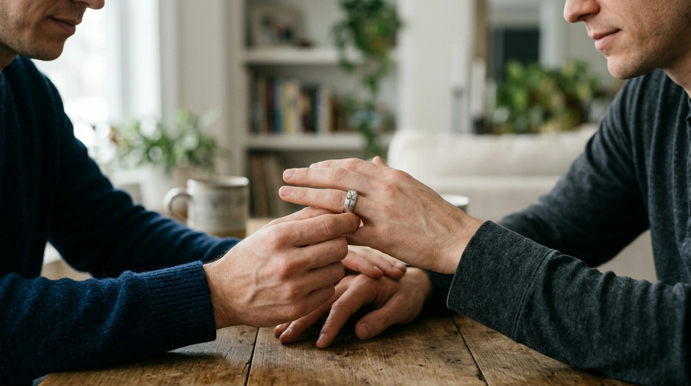 Sterling Cross Moissanite Wedding Ring: A Couple's Guide