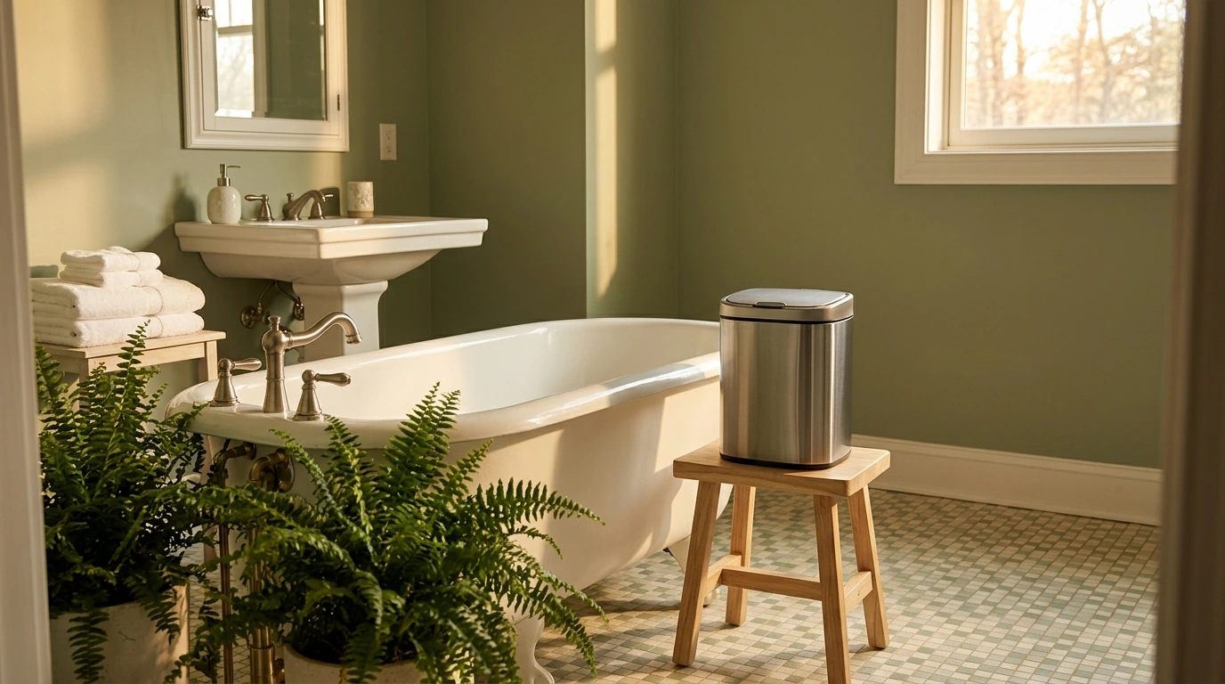 Best Touchless Trash Can for Bathrooms: Size & Tips