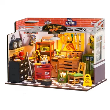 Build a Mini Garage Workshop Diorama With Warm LEDs